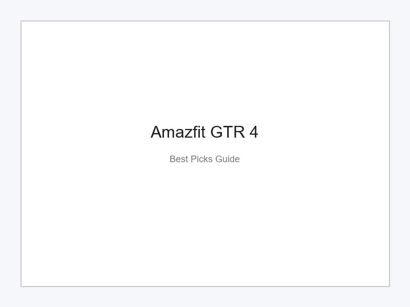 Amazfit GTR 4 Smartwatch mit GPS und AMOLED Display