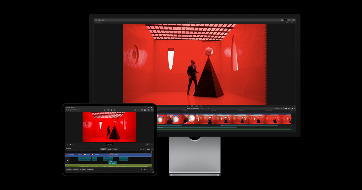 Apple Final Cut Pro video editing interface on Mac