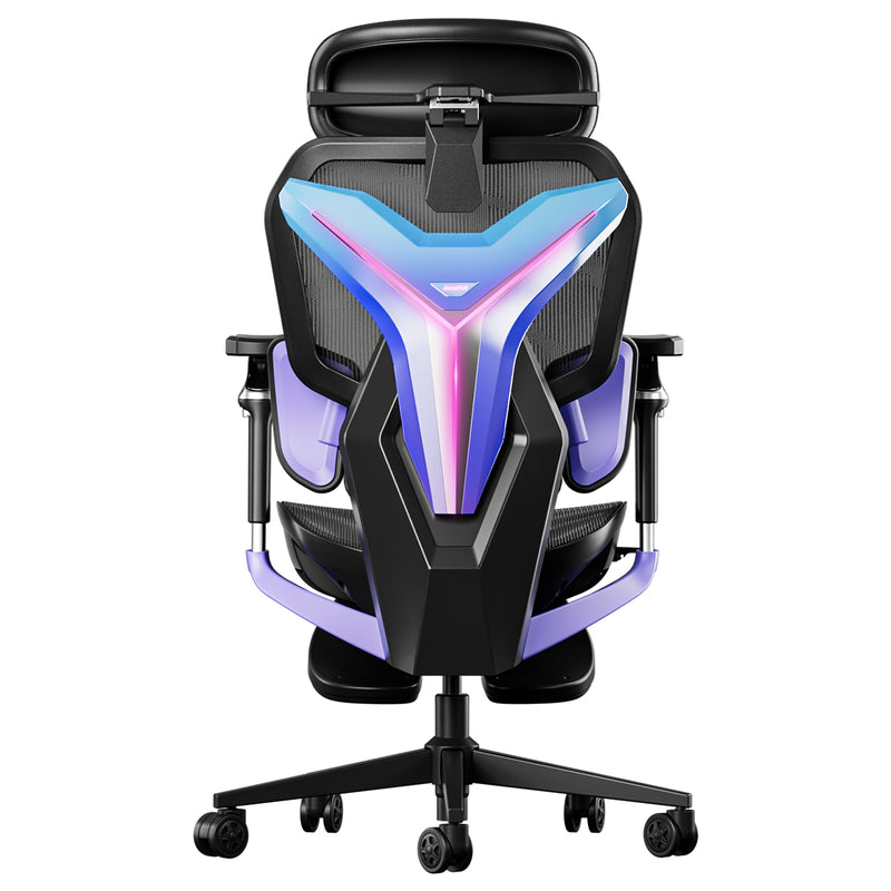 AutoFull G7 Ergonomischer Gaming-Stuhl in Schwarz mit RGB-Rückenlehne