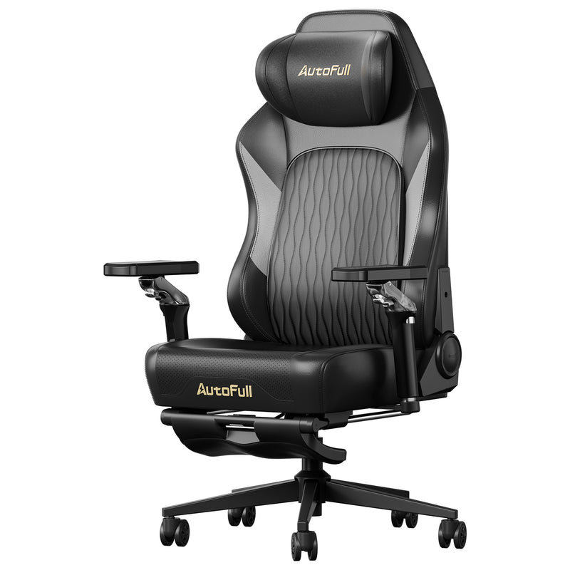 AutoFull M6 Pro 2.0 Gaming-Stuhl mit belüftetem Sitz und Fußstütze