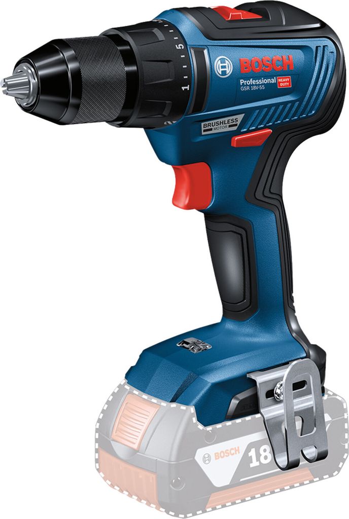 Bosch Professional GSR 18V-55 Akku-Bohrschrauber