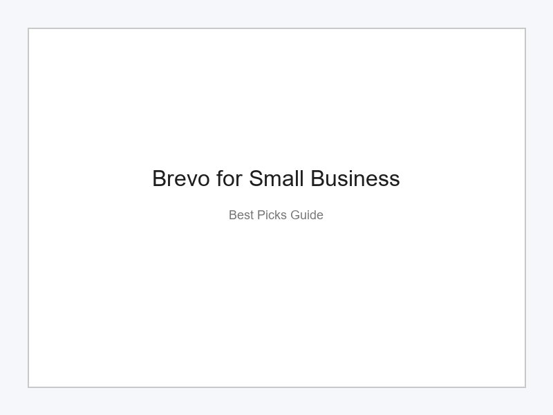 Brevo free email marketing for small business owners