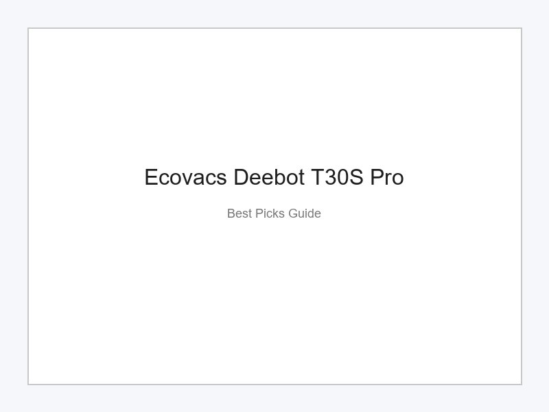 Ecovacs Deebot T30S Pro Saugroboter Basisstation