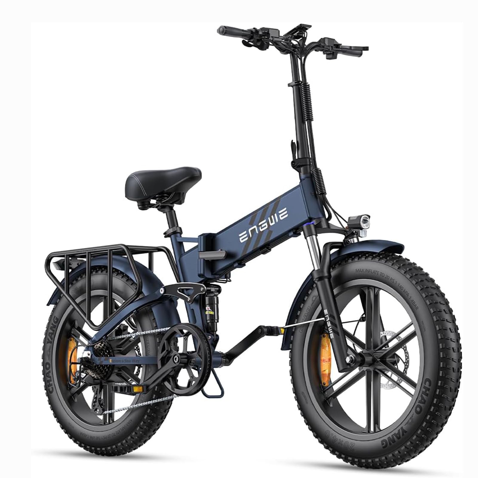 Engwe Engine Pro 2.0 Fat-Tire E-Bike in Schwarz