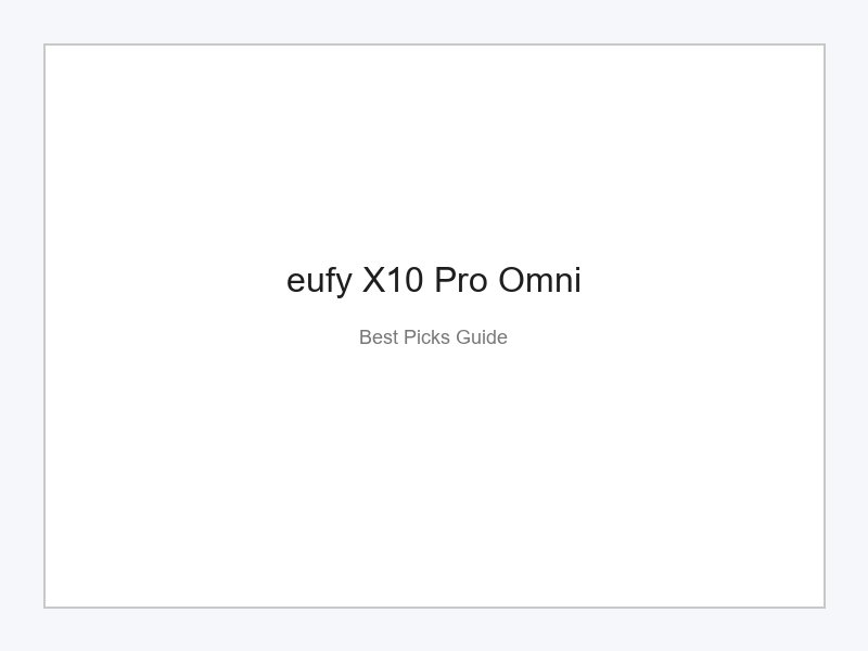 eufy X10 Pro Omni Saugroboter mit All-in-One Station
