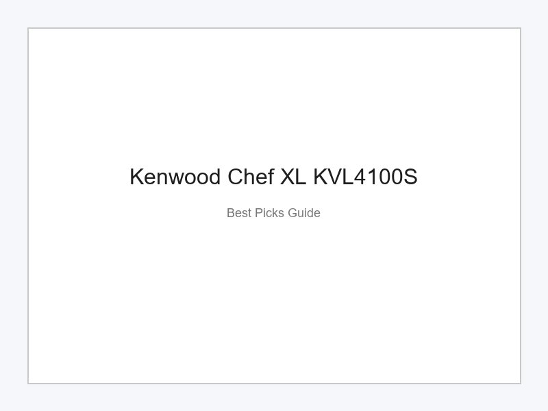 Kenwood Chef XL KVL4100S Küchenmaschine Silber