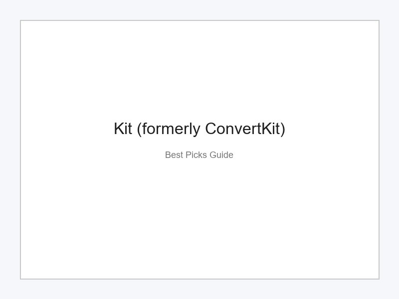 Kit email marketing platform for creators