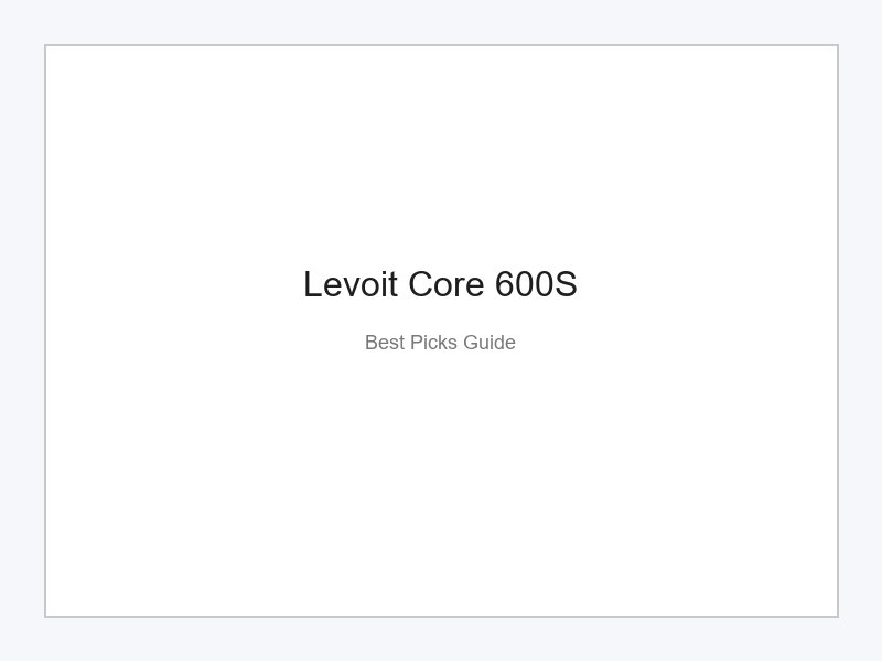 Levoit Core 600S Luftreiniger für große Räume