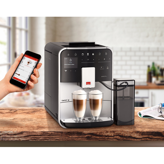 Melitta Barista TS Smart Kaffeevollautomat in Schwarz-Silber