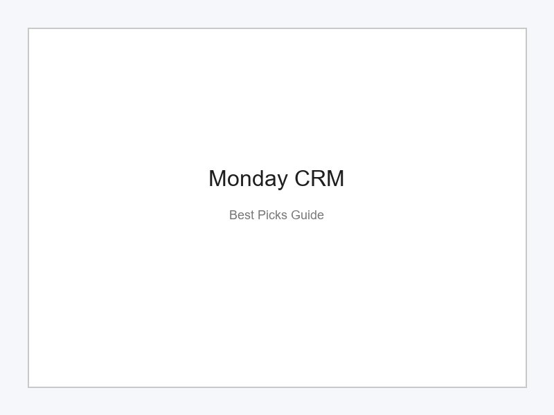 Monday CRM board view showing deal pipeline