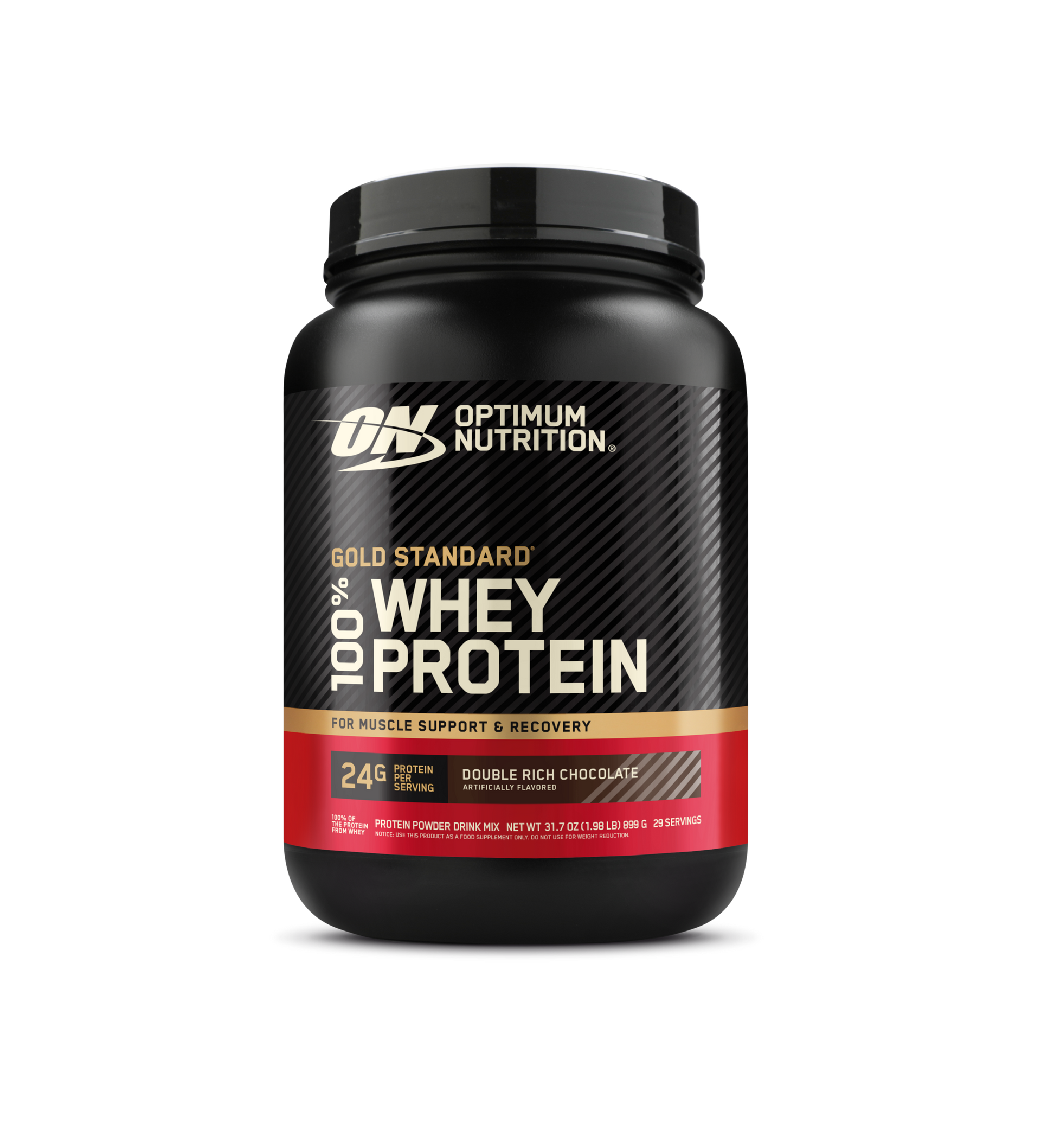 Optimum Nutrition Gold Standard 100% Whey Double Rich Chocolate 5lb container