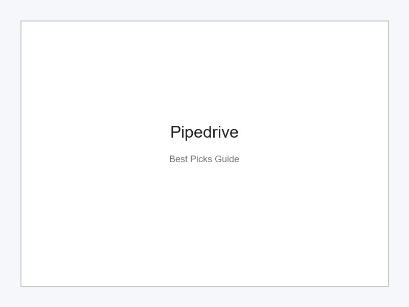 Pipedrive CRM visual sales pipeline