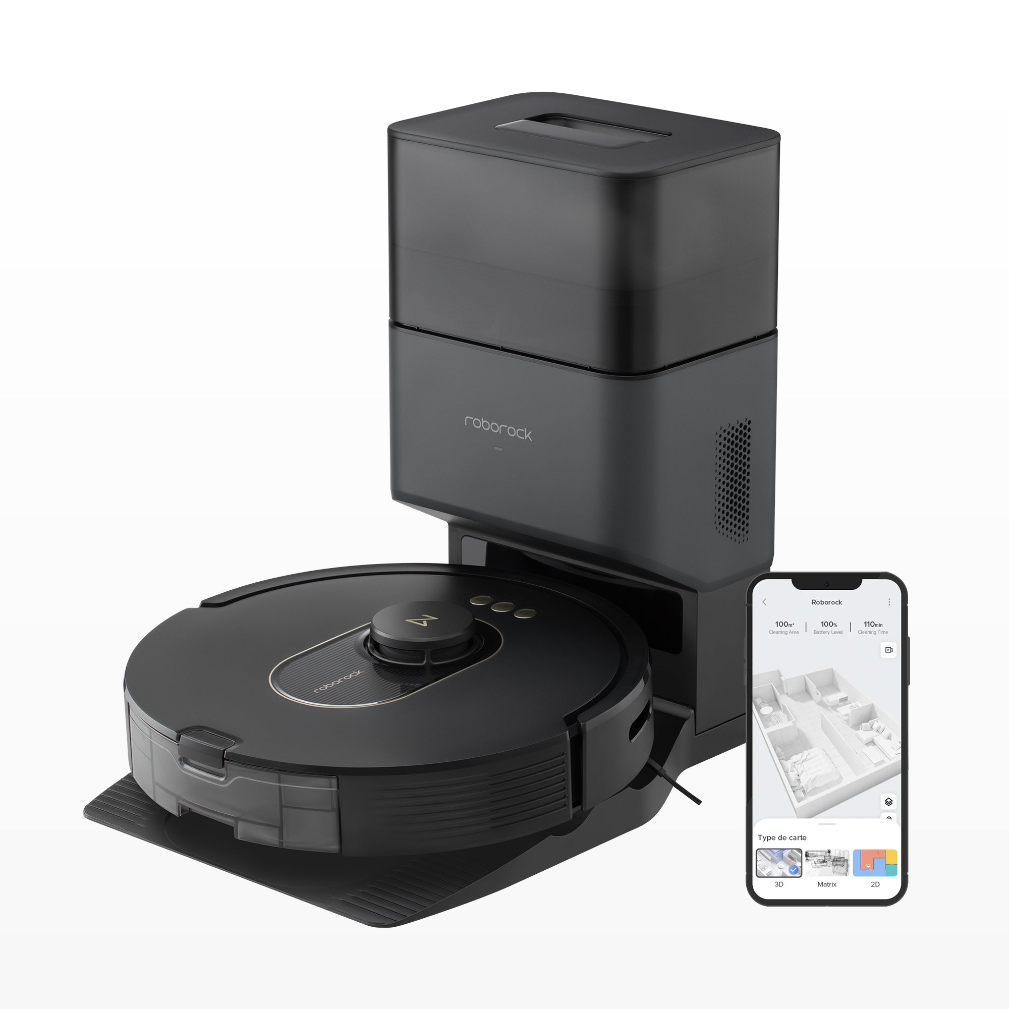 Roborock Q5+ robot vacuum with self-emptying dock