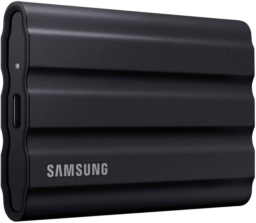 Samsung T7 Shield portable SSD in Beige