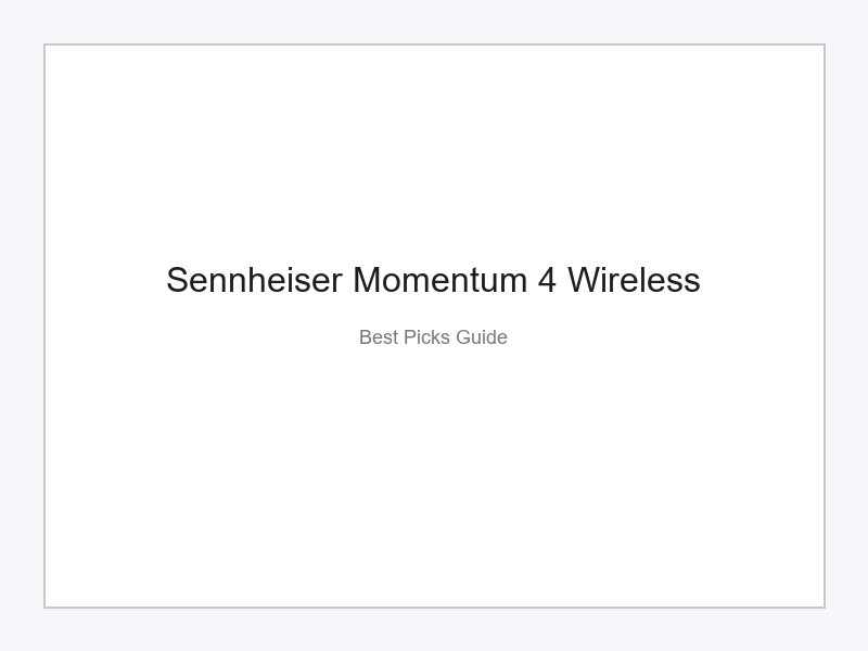 Sennheiser Momentum 4 Wireless Over-Ear Kopfhörer in Schwarz