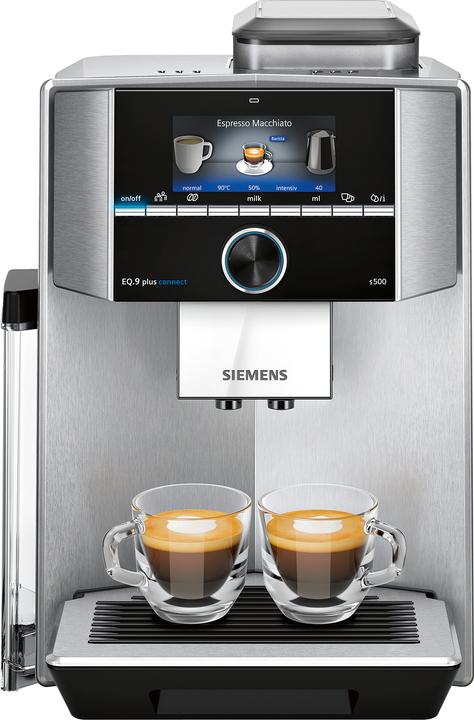 Siemens EQ.9 plus connect Kaffeevollautomat in Edelstahl