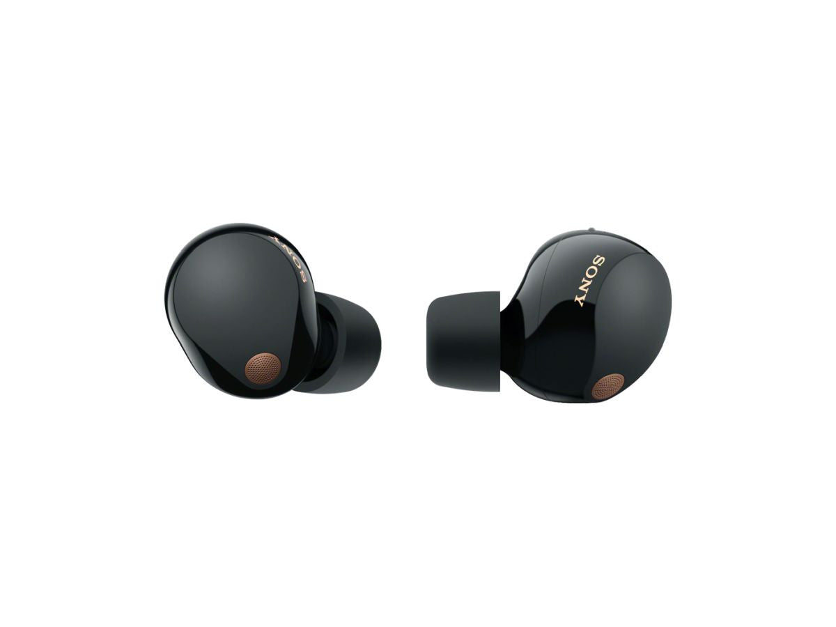 Sony WF-1000XM5 wireless earbuds in silver