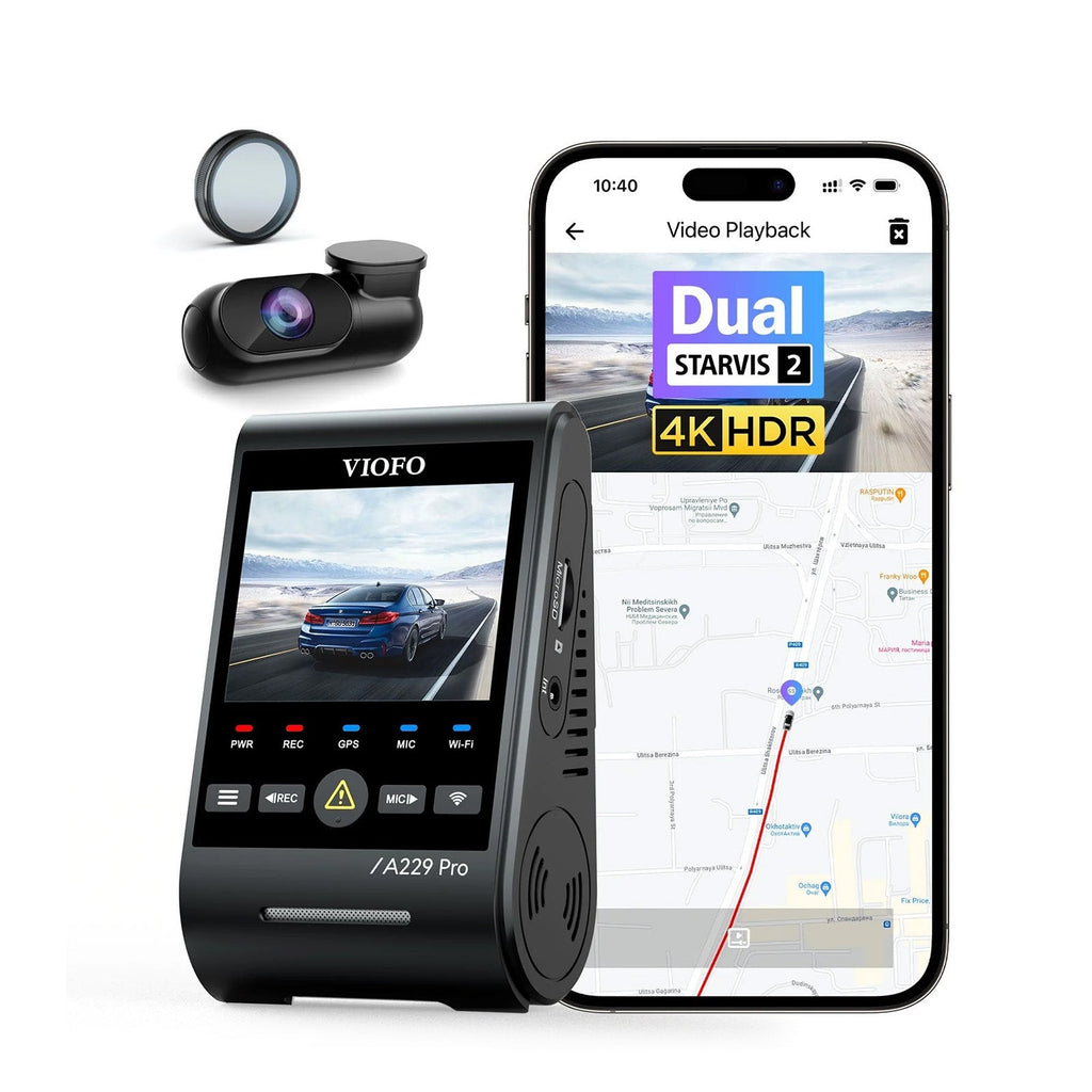 Viofo A229 Pro Duo 4K Front- und Heckkamera Dashcam