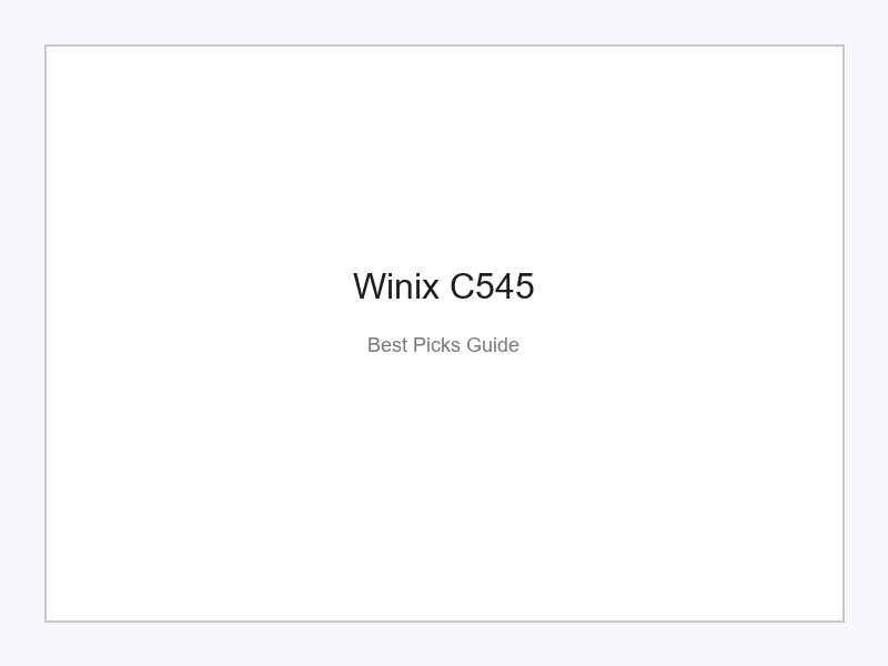 Winix C545 Luftreiniger mit Plasma Wave Technologie
