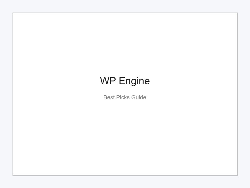 WP Engine managed WordPress hosting logo